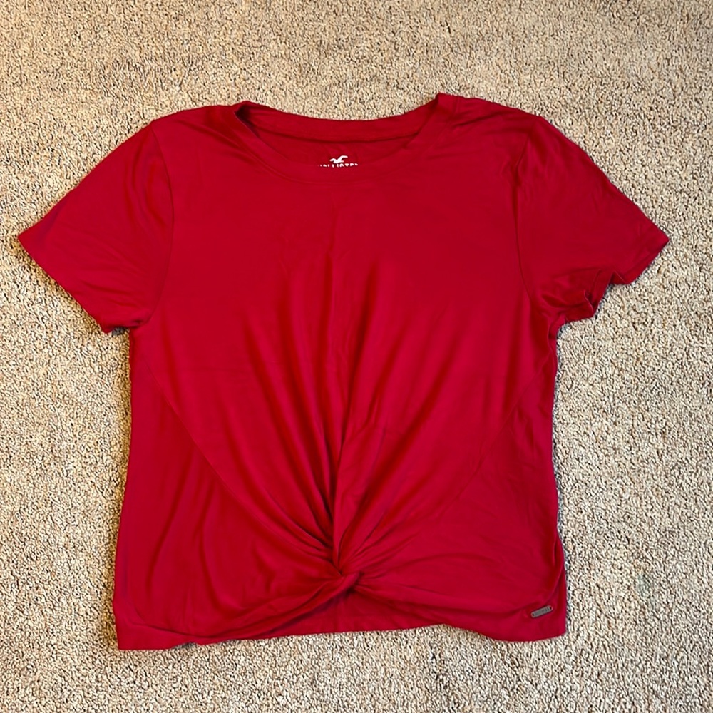 Hollister short sleeve cropped tee